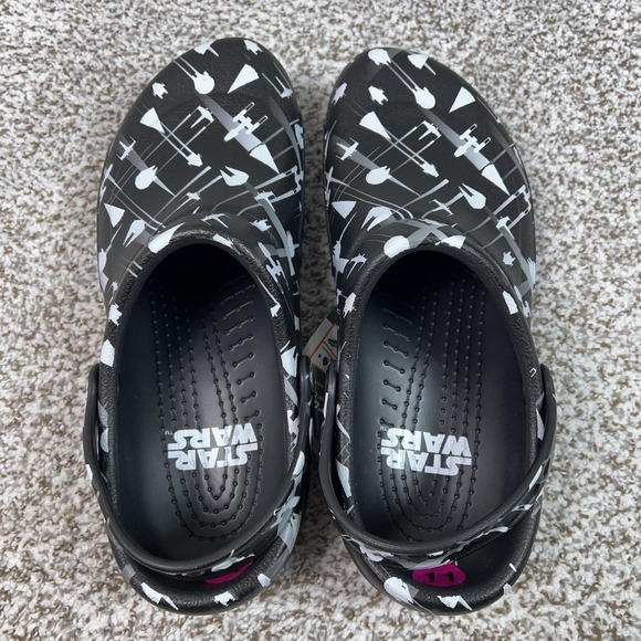 Crocs Mens Shoe Size 11 Black Star Wars Bistro Clog Slip Resistant Workwear main image 7